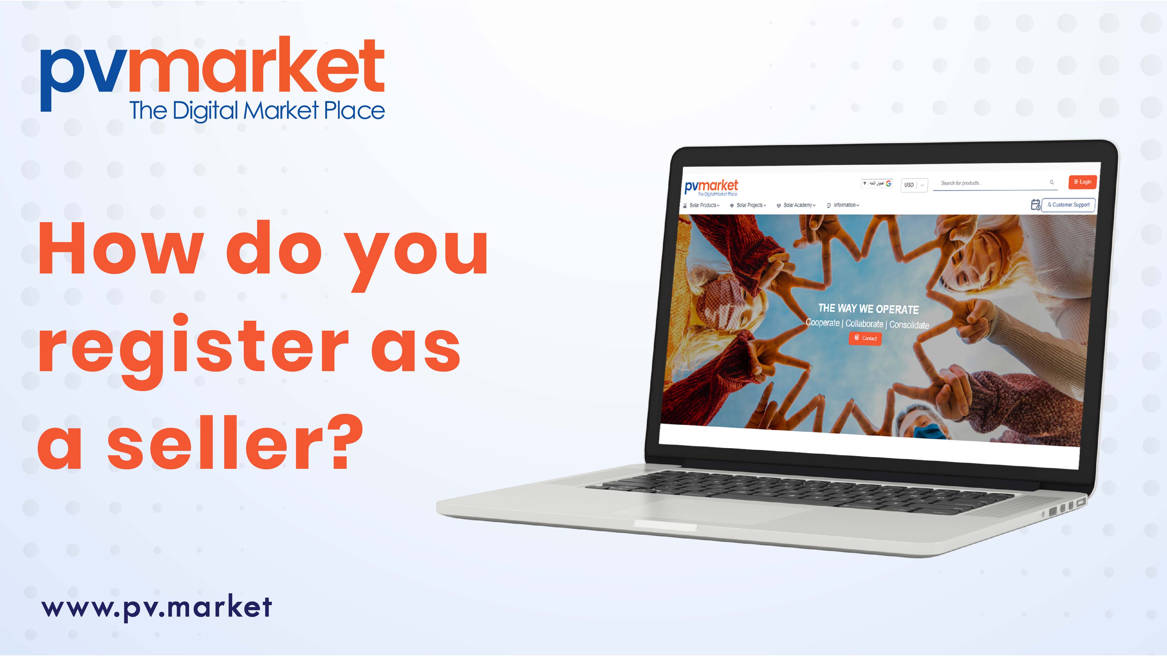 How do you register as a seller on pvmarket